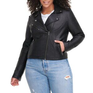 Plus Size Women's Levi's Faux Leather Jacket Black Size 3X  21199